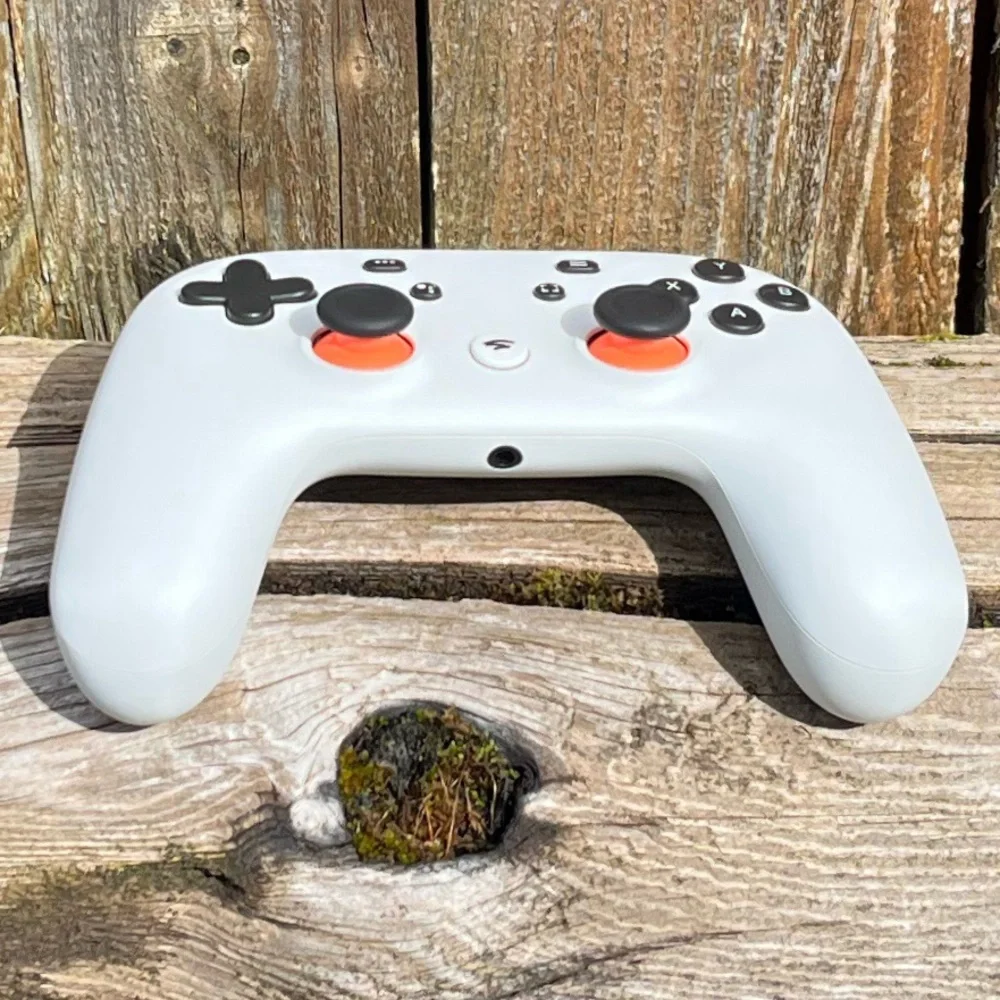 White Google Stadia Game Controller